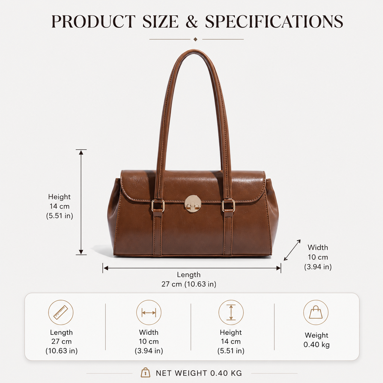 Classic Retro Shoulder Bag