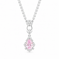 Blush Teardrop Crystal Jewelry Set