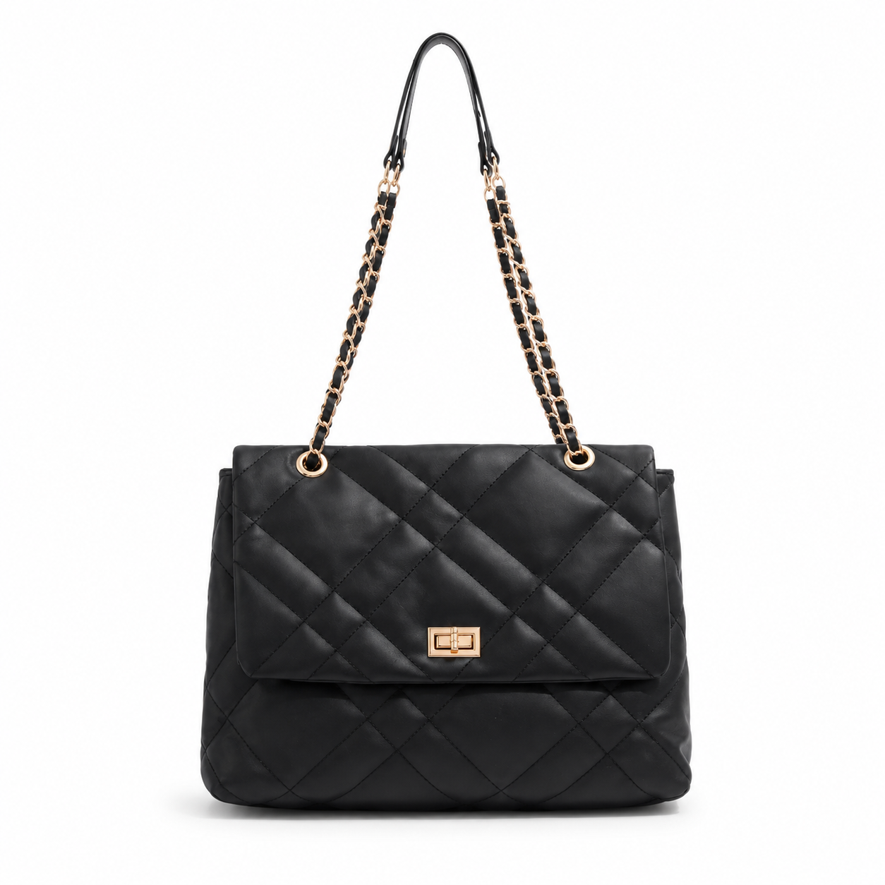 Midnight Quilted Shoulder Bag