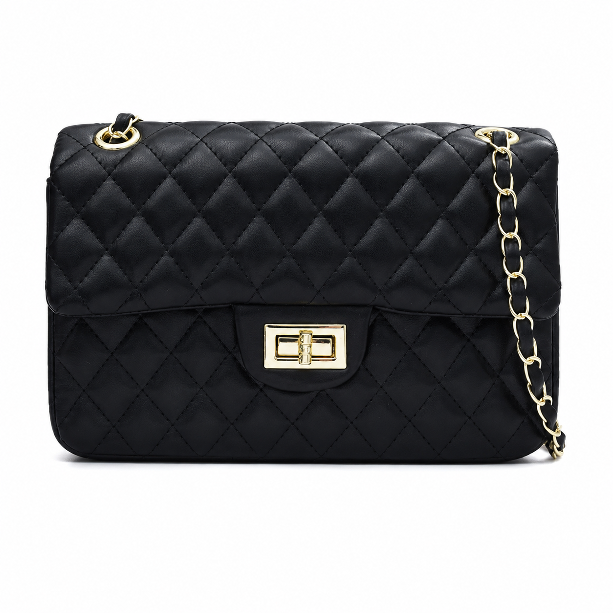 Luxe Quilted Chain Shoulder Bag
