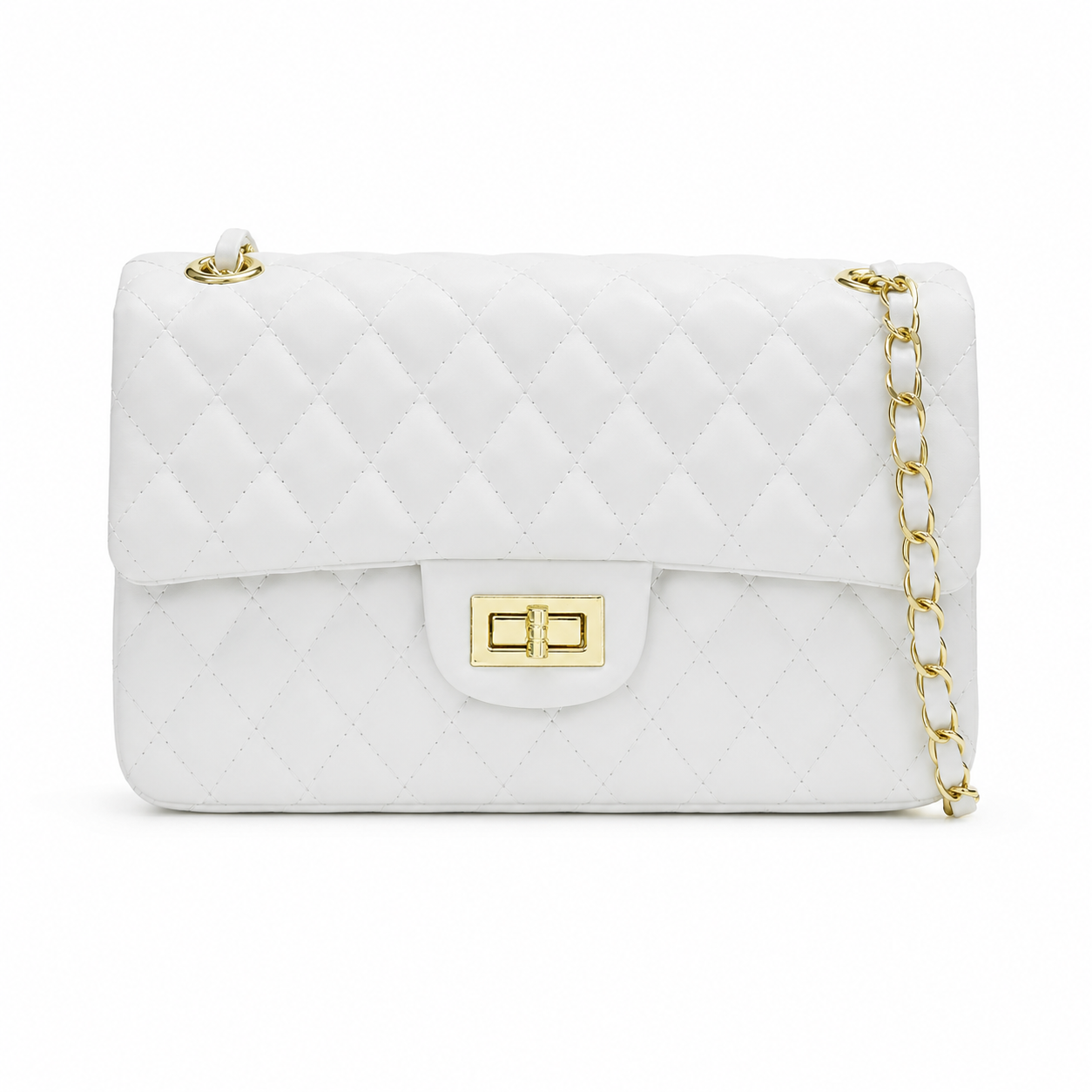 Luxe Quilted Chain Shoulder Bag