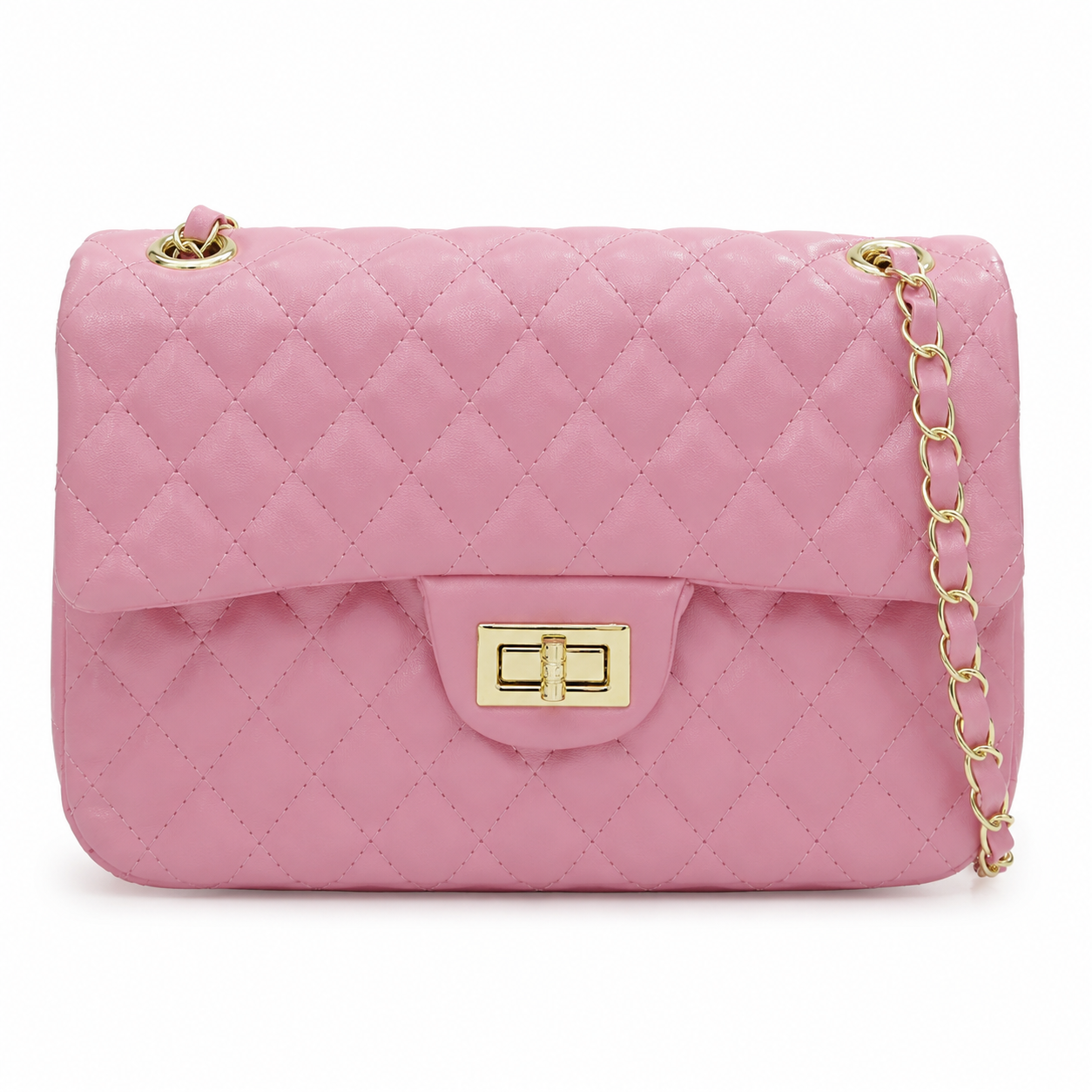 Luxe Quilted Chain Shoulder Bag