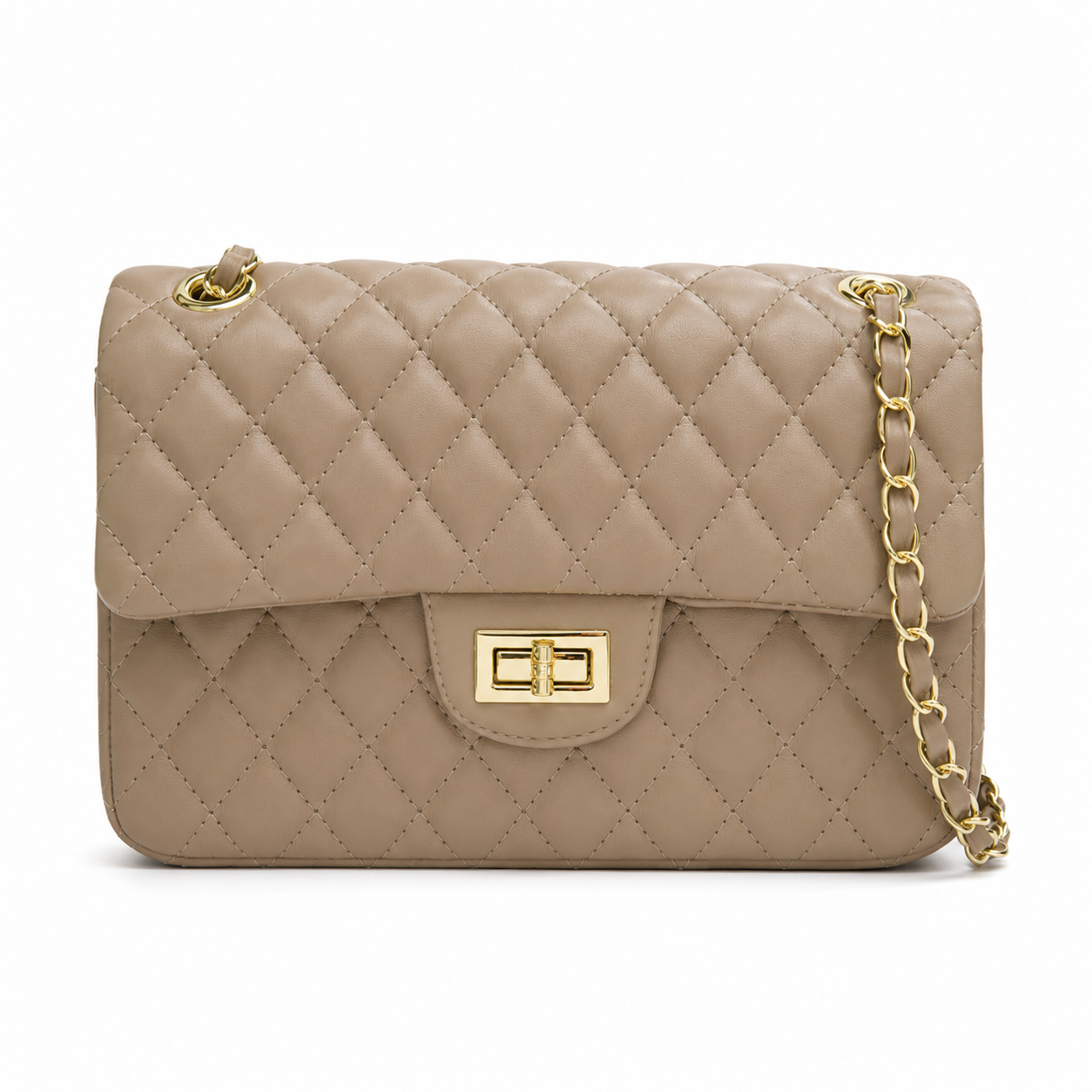 Luxe Quilted Chain Shoulder Bag