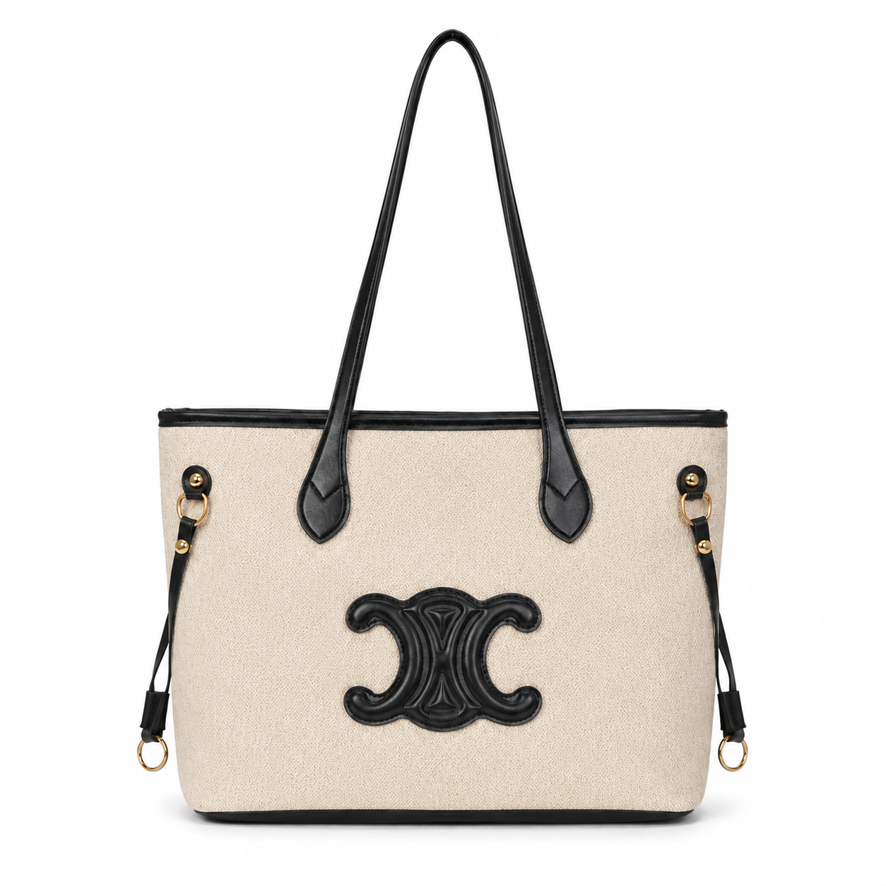 Classic Contrast Tote Bag