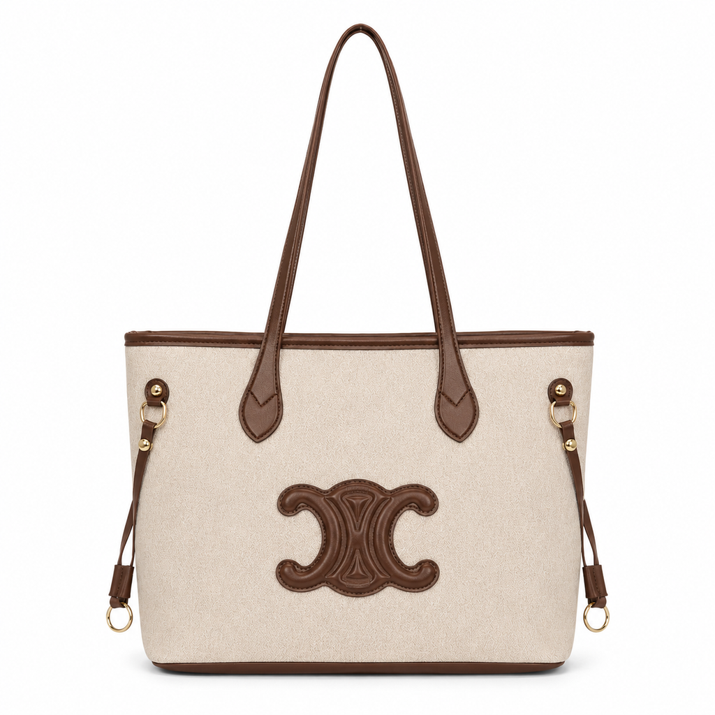 Classic Contrast Tote Bag