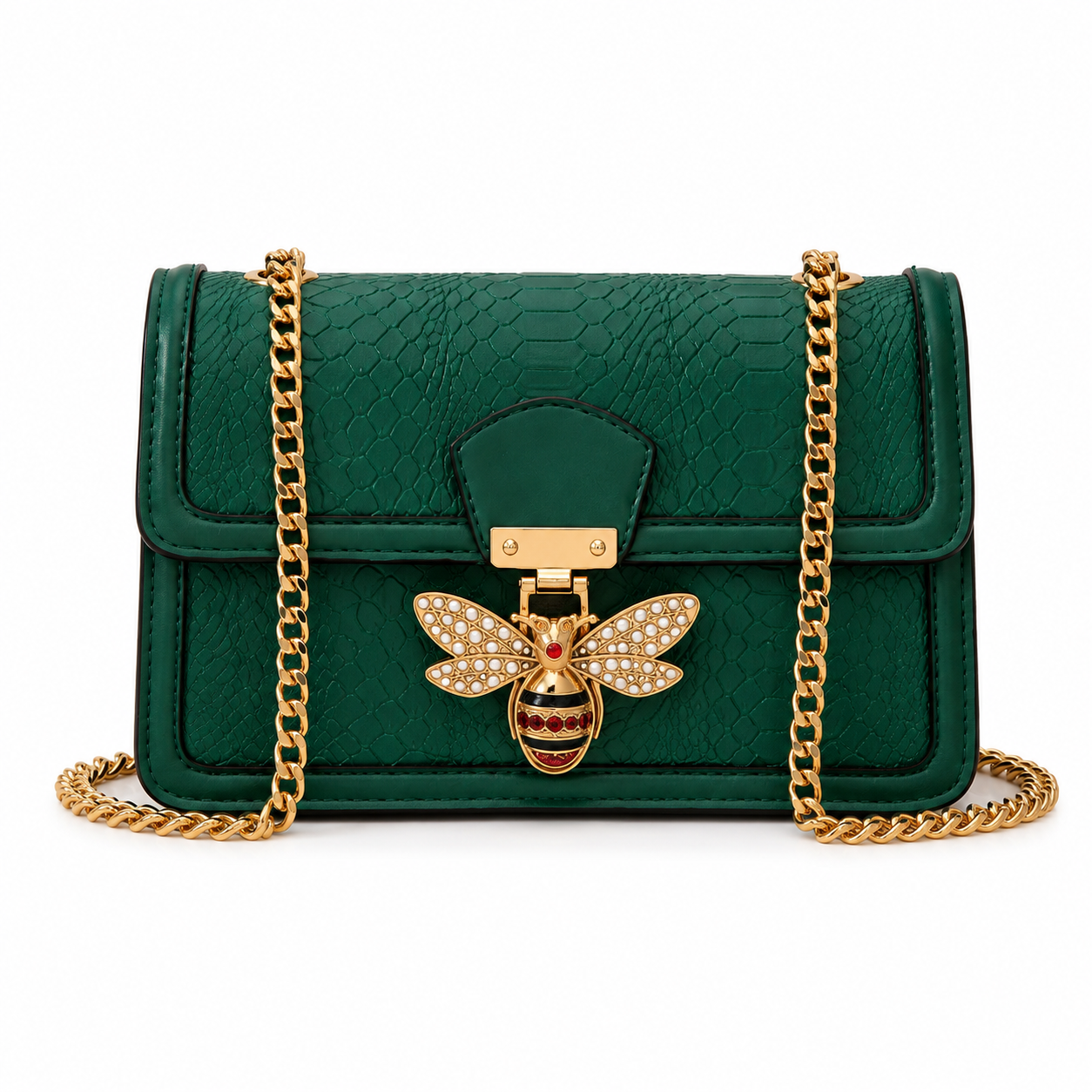 Bee Charm Chain Shoulder Bag