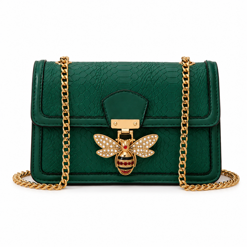 Bee Charm Chain Shoulder Bag