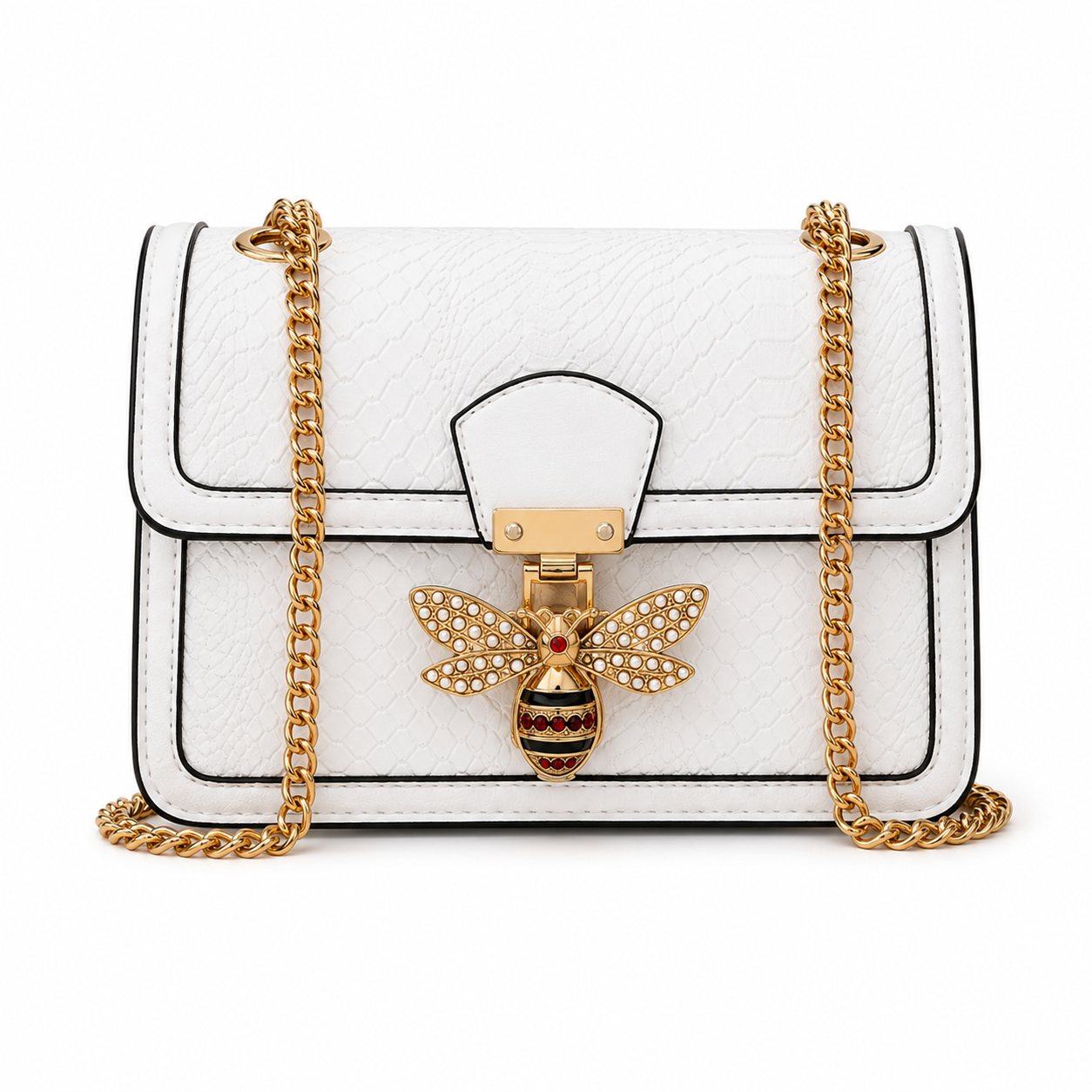 Bee Charm Chain Shoulder Bag