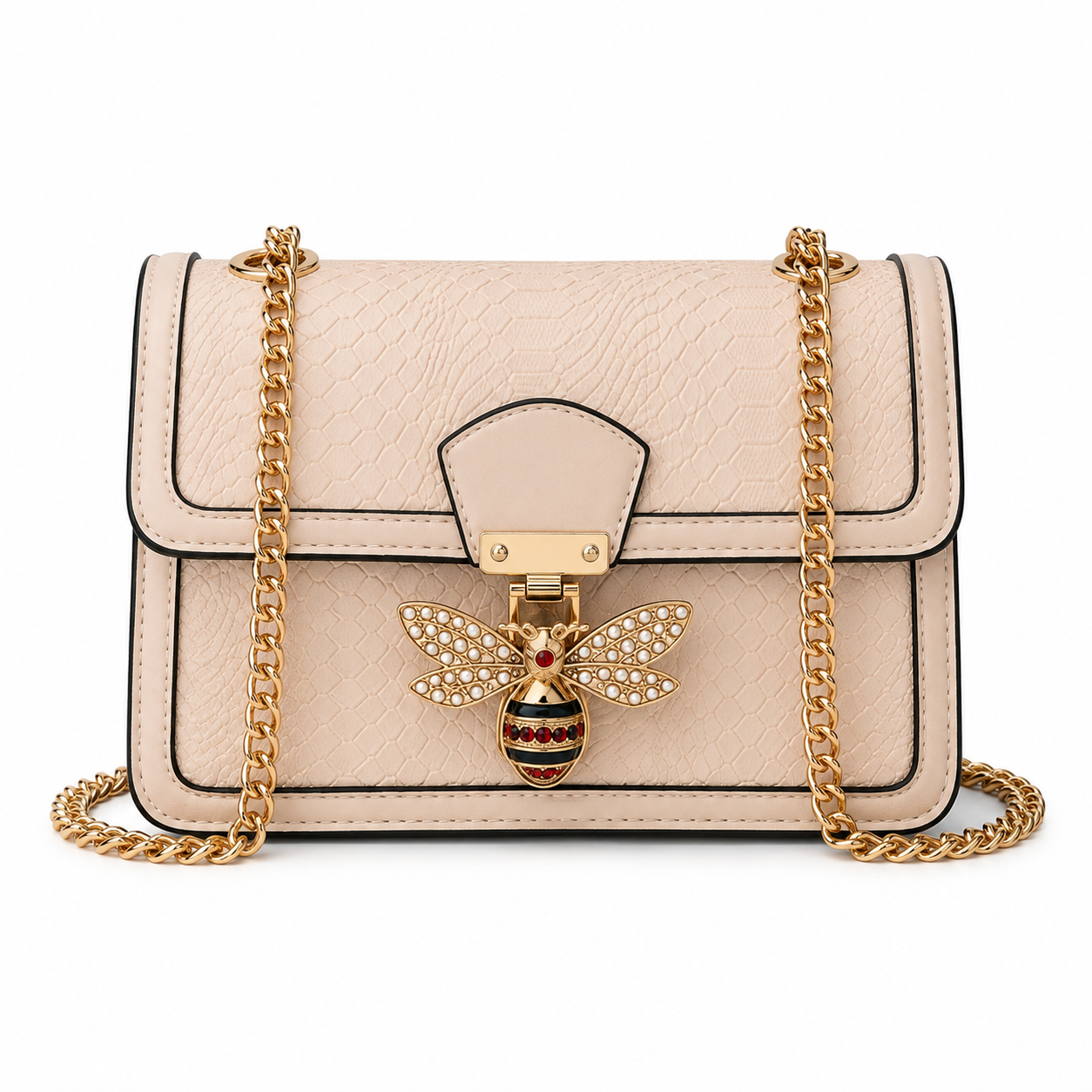 Bee Charm Chain Shoulder Bag