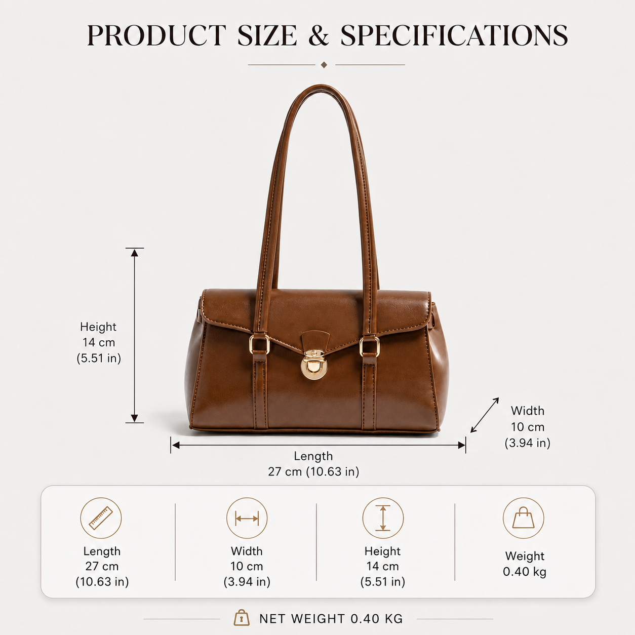 Classic Retro Shoulder Bag